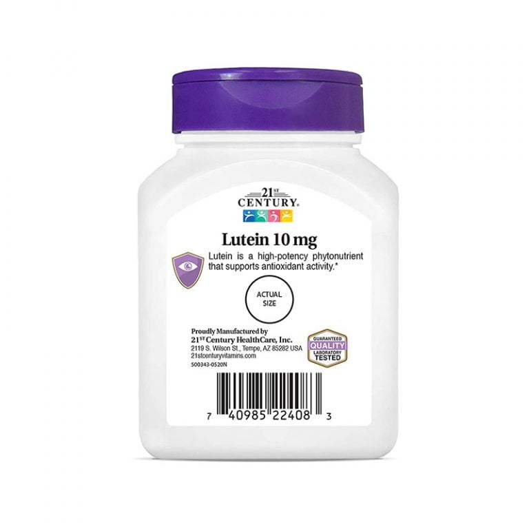 21st Century Lutein 10mg - 60 Tablets