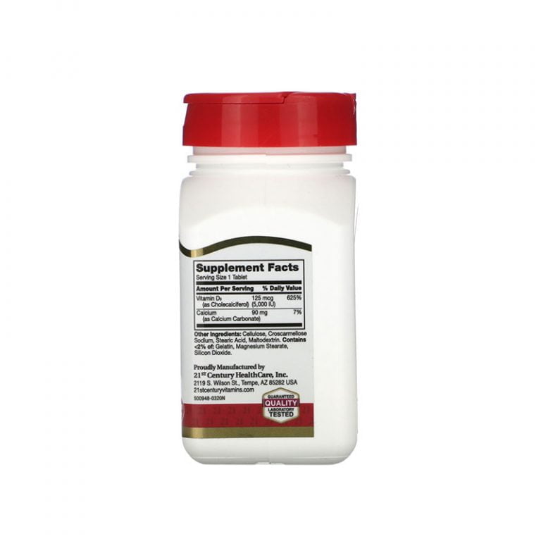 21st Century Maximum Strength D3-5000 IU Tablets - 110 Count