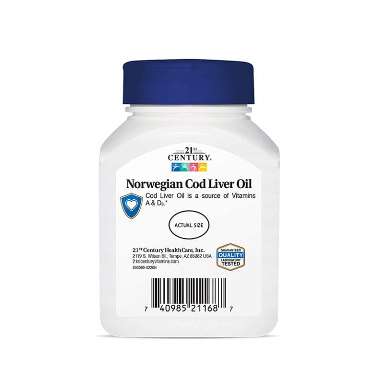 21st Century Norwegian Cod Liver Oil - 110 Softgels