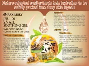 Paxmoly Jeju 100 Snail Soothing Gel