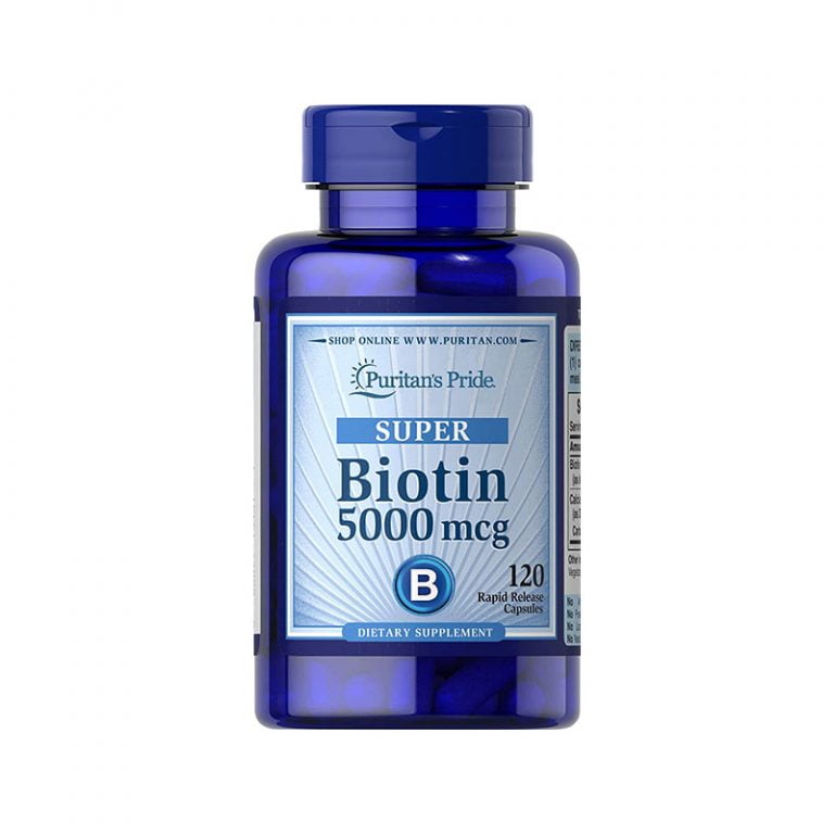 Puritan's Pride Biotin 5000 mcg -120 Capsules