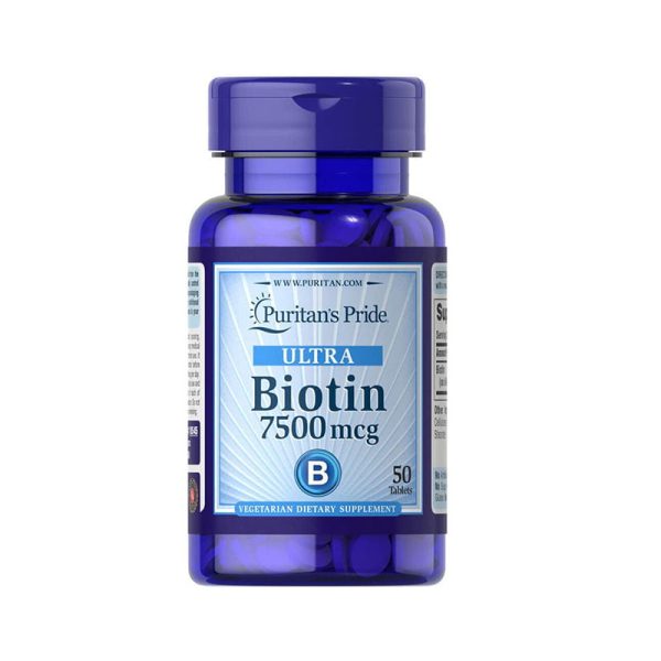 Puritan’s Pride Biotin 7500mcg - 50 Tablets