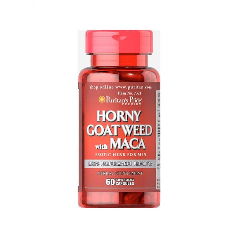 Puritan’s Pride Horny Goat Weed With Maca 500 mg - 60 Capsules