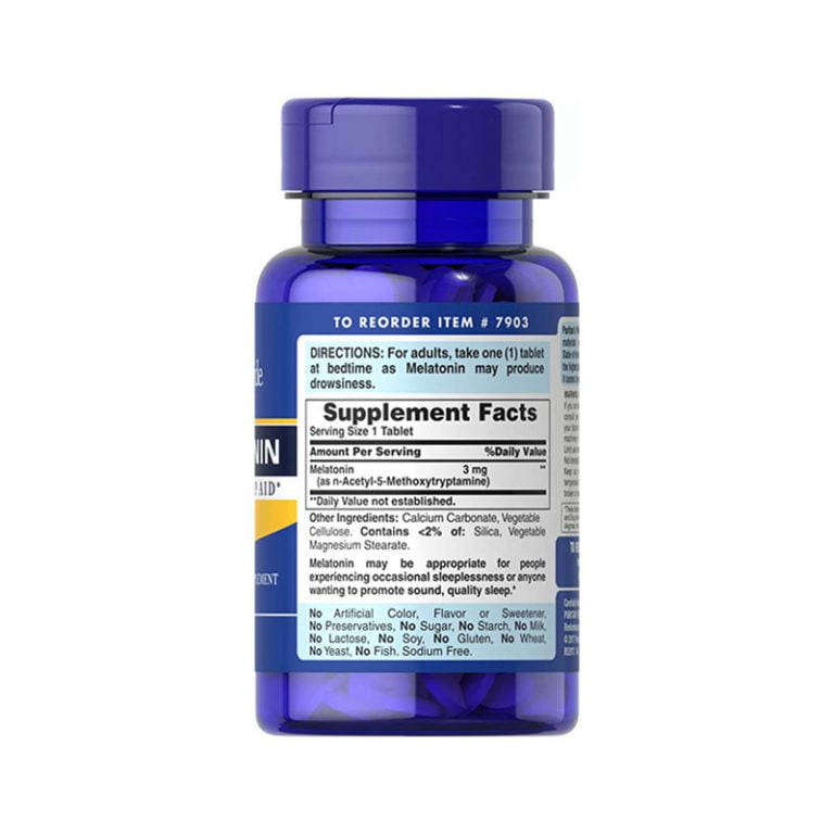 Puritan’s Pride Melatonin 3mg - 120 Tablets