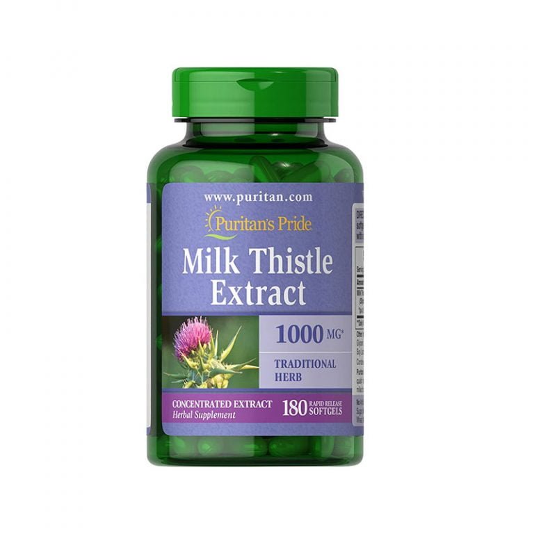 Puritan’s Pride Milk Thistle Extract 1000mg - 180 Softgels