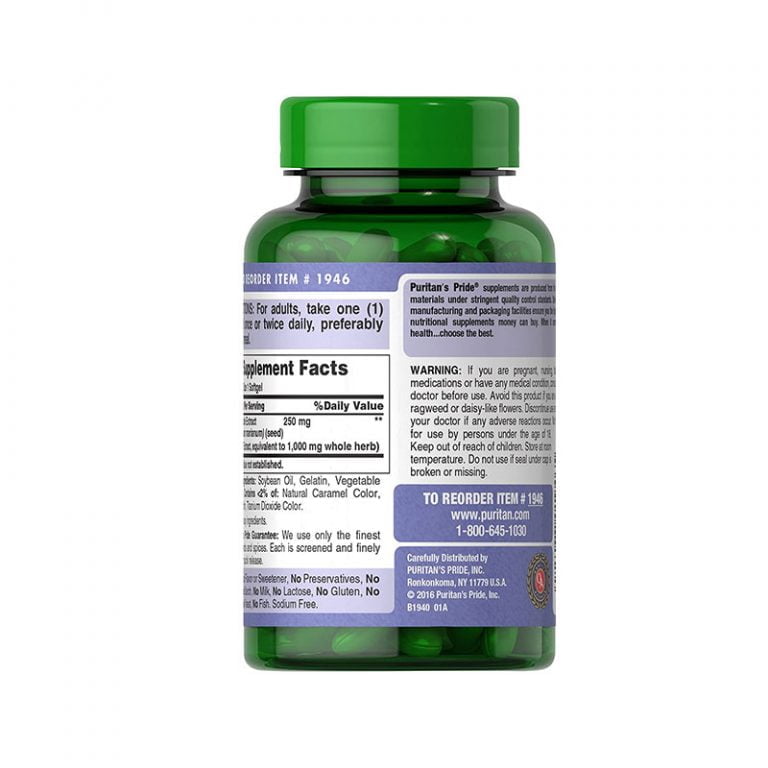 Puritan’s Pride Milk Thistle Extract 1000mg - 180 Softgels