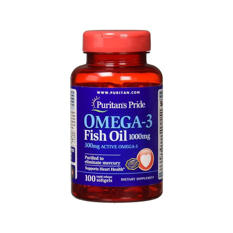 Puritan’s Pride Omega-3 Fish Oil 1000mg - 100 Softgels