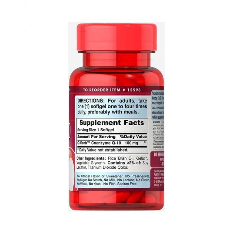 Puritan’s Pride Q-SORB Co Q-10 100mg - 60 Softgels