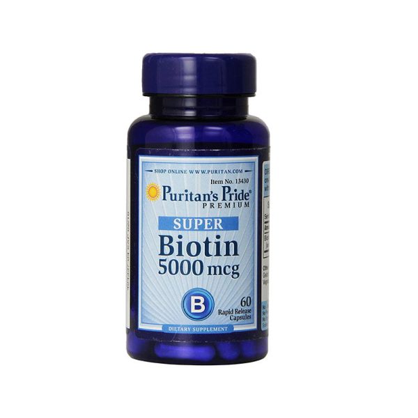Puritan’s Pride Super Biotin 5000mcg - 60 Capsules