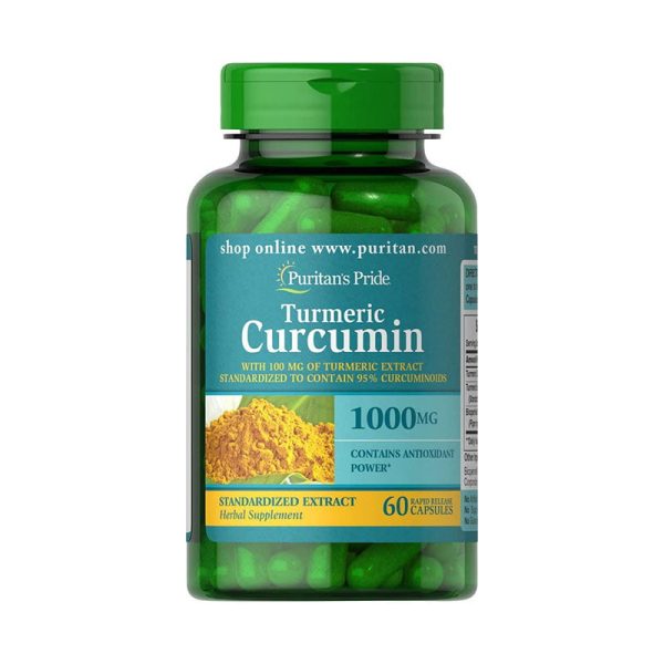 Puritan's Pride Turmeric Curcumin 1000 Mg W/Bioperine - 60 Capsules
