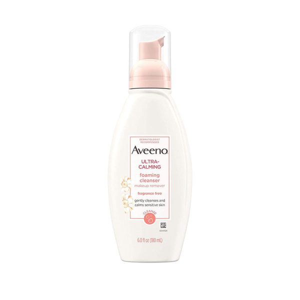 Aveeno Ultra-Calming Foaming Cleanser Makeup Remover - 180ml