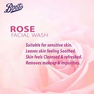 Boots Rose Face Wash - 150ml