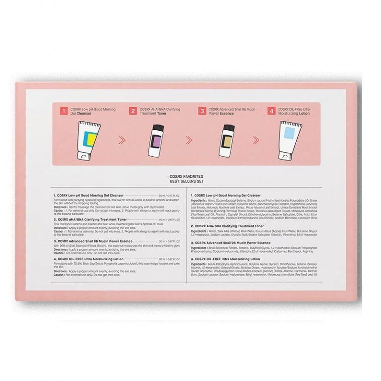 Cosrx Favorites Best Sellers Travel Set