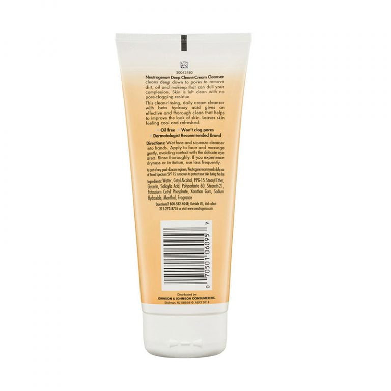 Neutrogena Deep Clean Facial Cream Cleanser - 200ml