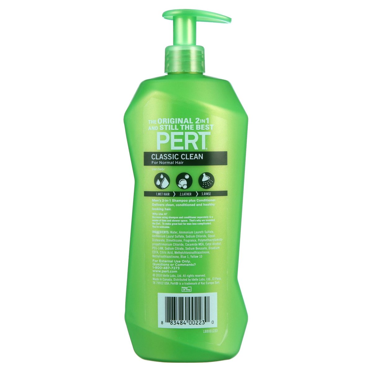 Pert Classic Clean 2in1 Shampoo & Conditioner 1L