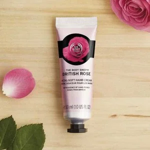 The Body Shop British Rose Petal-Soft Hand Cream - 30 ml