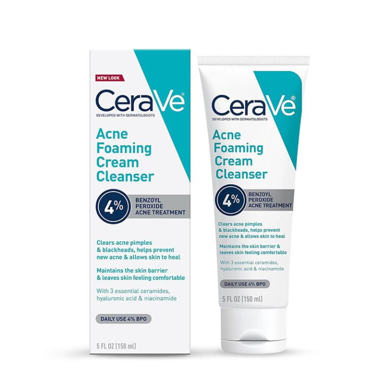 CeraVe Acne Foaming Cream Cleanser with 4% Benzoyl Peroxide - 150ml