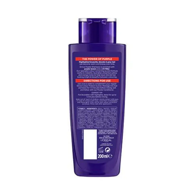 L'Oreal Elvive Colour Protect Anti-Brassiness Purple Shampoo 200ml