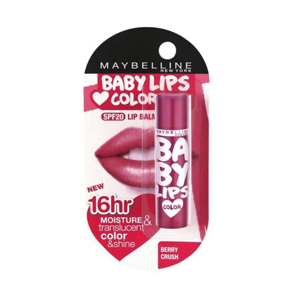 Maybelline Baby Lips Color 16 Hr SPF 20 Lip Balm Berry Crush - 4.5gm
