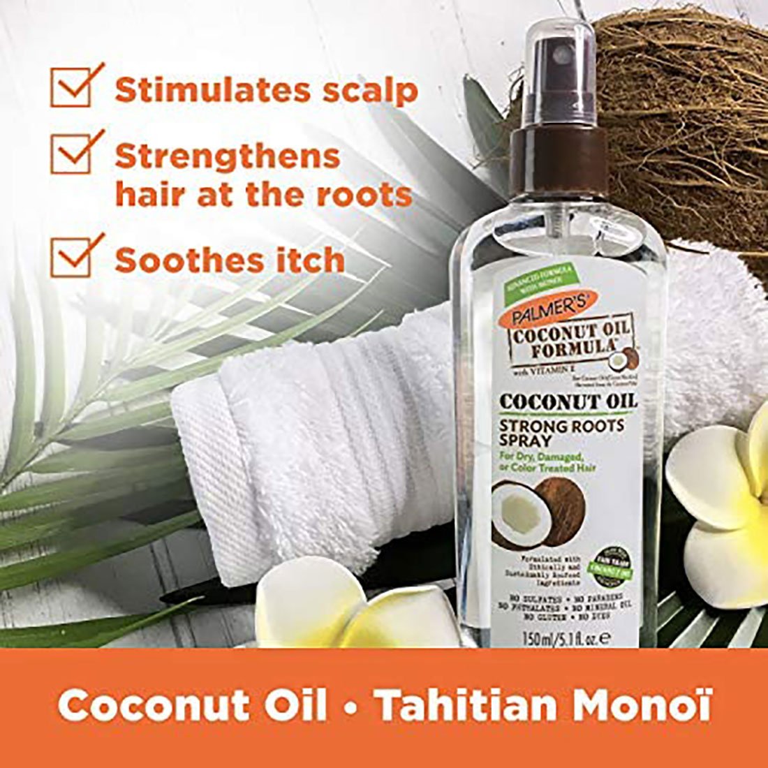 Palmer’s Coconut Oil Formula Strong Roots Spray 150ml SKINCARE SHOP