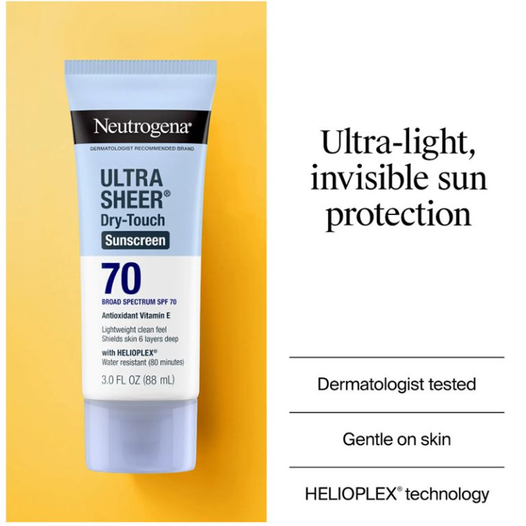 Neutrogena Ultra Sheer Dry-Touch Broad Spectrum SPF 70 Sunscreen (88ml)