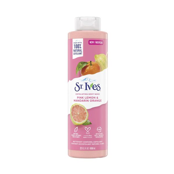 St. Ives Exfoliating Body Wash Pink Lemon & Mandarin Orange - 650ml