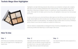 Technic Mega Glow Highlighter Palette - 10gm
