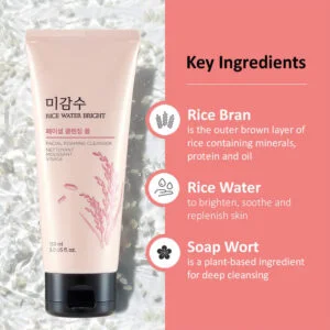 The Face Shop Rice Water Bright Facial Foaming Cleanser - 150ml
