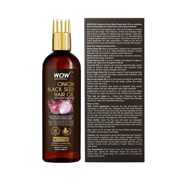 WOW Skin Science Onion Black Seed Hair Oil - 200ml