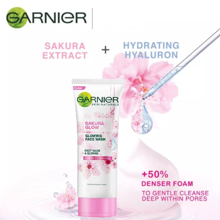 Garnier Sakura Glow Glowing Face Wash Facial Cleanser - 100ml