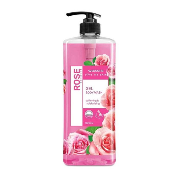 Watsons Rose Softening & Moisturising Gel Body Wash - 1000ml