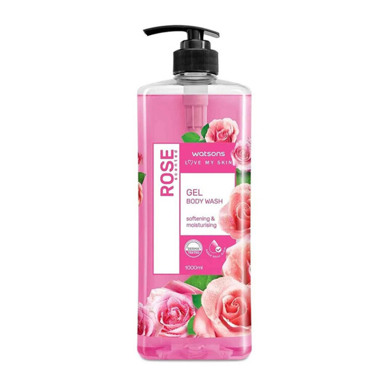 Watsons Rose Softening & Moisturising Gel Body Wash - 1000ml