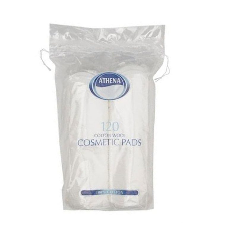 Athena Beaute 100% Cotton Wool Cosmetic Pads are soft, gentle, and absorbent. Perfect for baby and family care, as well as your everyday beauty regime. Designed for everyday cosmetic removal and application, Athena Soft & Pure Cotton Wool Cosmetic Pads 80’s offer the same soft and luxurious feel as the larger oval cotton pads. The pads, which are now stronger than ever, retain their integrity during normal use whatever the task. Gentle to the skin, Soft & Pure Round Cosmetic Pads contain more cotton wool per pad than other brands, making them more absorbent and softer, size-for-size. The pads have a luxury appearance and are supplied in a pack of 80 featuring drawstring closure and have retail-ready shelf packaging.