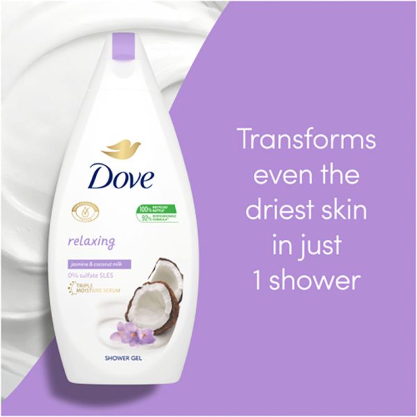 Dove Relaxing Jasmine Petals & Coconut Milk Body Wash - 500ml
