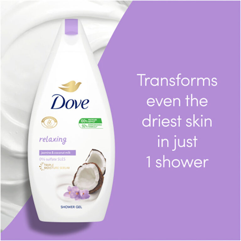 Dove Relaxing Jasmine Petals & Coconut Milk Body Wash - 500ml