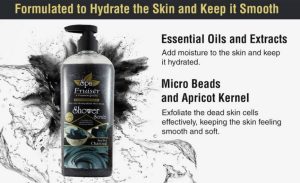 Fruiser Spa Shower Scrub Charcoal Sea Mud - 730ml