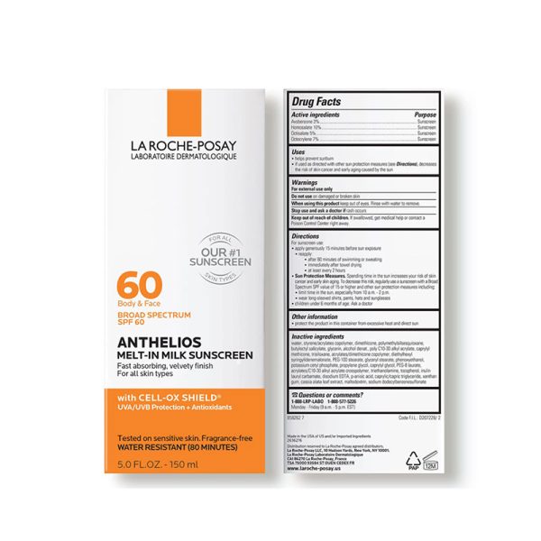 La Roche Posay Anthelios 60 Melt in Milk Sunscreen SPF 60 (150ml)