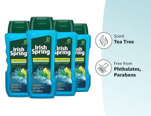 Irish Spring Ultimate Wake Up Tea Tree Face & Body Wash - 532ml