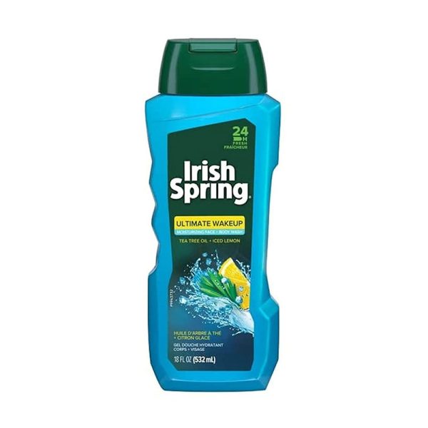 Irish Spring Ultimate Wake Up Tea Tree Face & Body Wash - 532ml