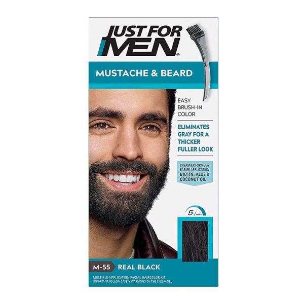 Just for Men Color Gel Mustache & Beard M-55 Real Black