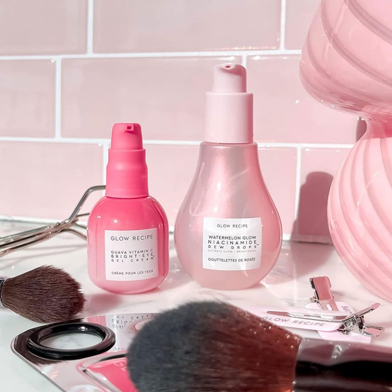Glow Recipe - Glowy Skin Prep Besties - Watermelon Niacinamide Dew Drops (40ml) + Guava Vitamin C Eye Gel Treatment (15ml)