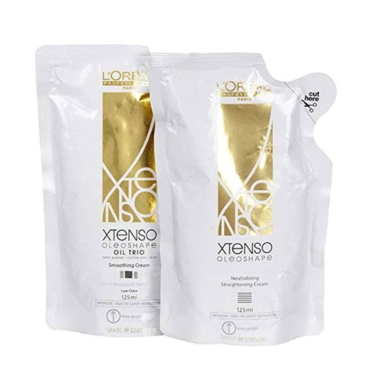 L'Oréal Paris Xtenso Oleoshape Oil Trio Smoothing Cream 125ml + Neutralizing Straightning Cream 125ml