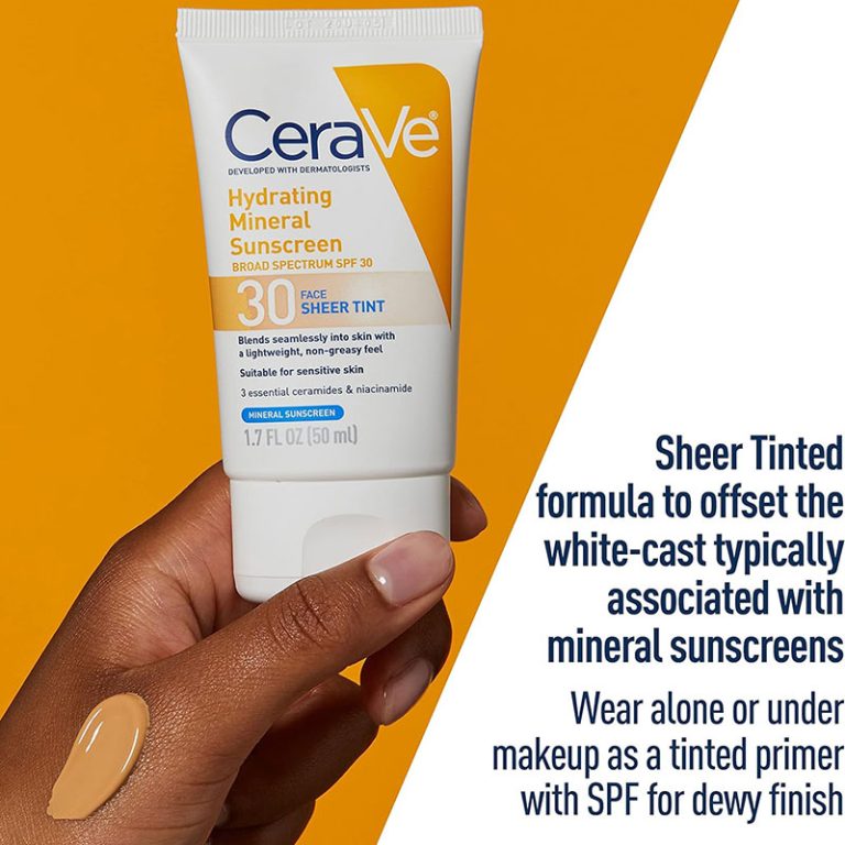 CeraVe Hydrating Mineral Sunscreen SPF 30 Face Sheer Tint - 50ml