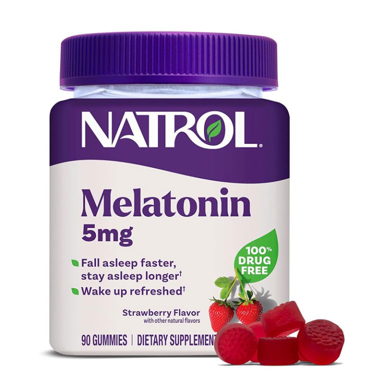 Natrol Melatonin 5mg Sleep Aid Gummies – Strawberry – 90ct