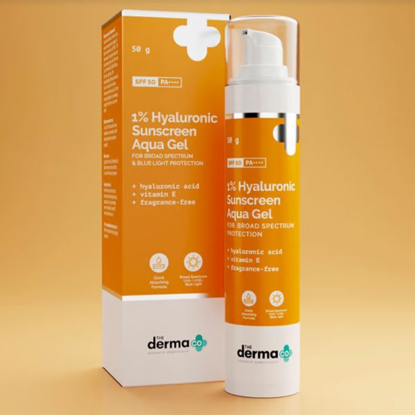 The Derma Co 1% Hyaluronic Sunscreen Aqua Gel - 50gm