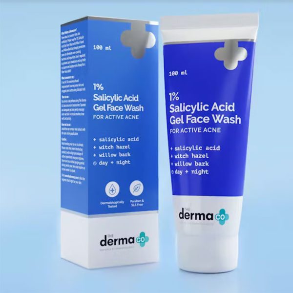 The Derma Co 1% Salicylic Acid Gel Face Wash with Salicylic Acid & Witch Hazel - 100ml