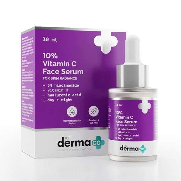The Derma Co 10% Vitamin C Face Serum with 5% Niacinamide & Hyaluronic Acid - 30ml