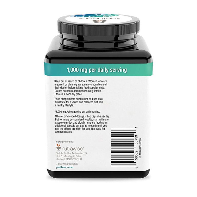 Youtheory Ashwagandha 1000 mg - 150 capsules