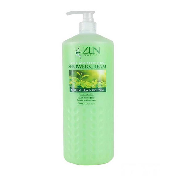 Zen Deep Moisturising Shower Cream Green Tea & Aloe Vera - 2100ml