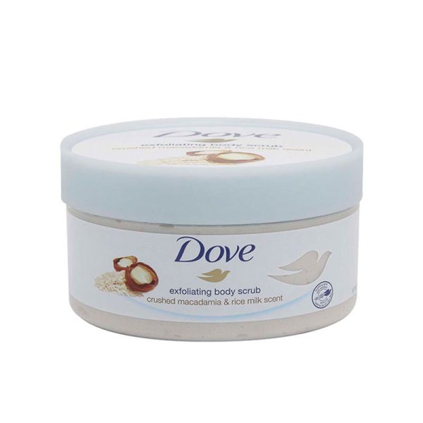 Dove Exfoliating Body Scrub Crushed Macadamia & Rice Milk Scent - 225ml